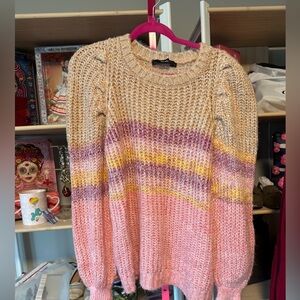 Vero Moda Colorblock Knit Sweater | Size Large | EUC